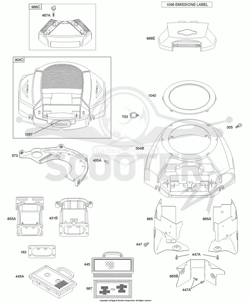 Air Cleaner, Blower Housing