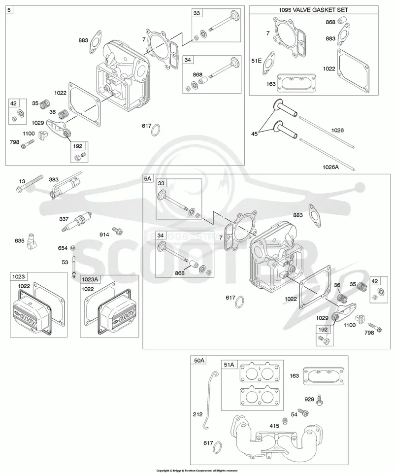 Cylinder Head, Gasket Set - Valve, Intake Manifold, Valves