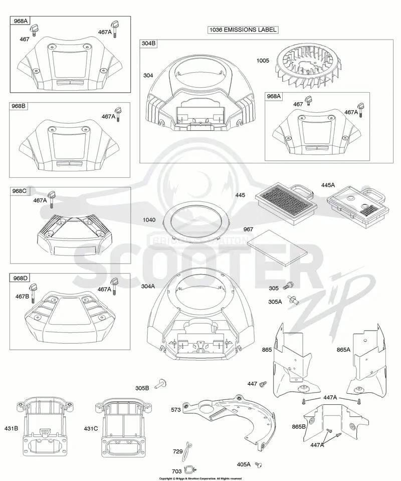 Air Cleaner, Blower Housing