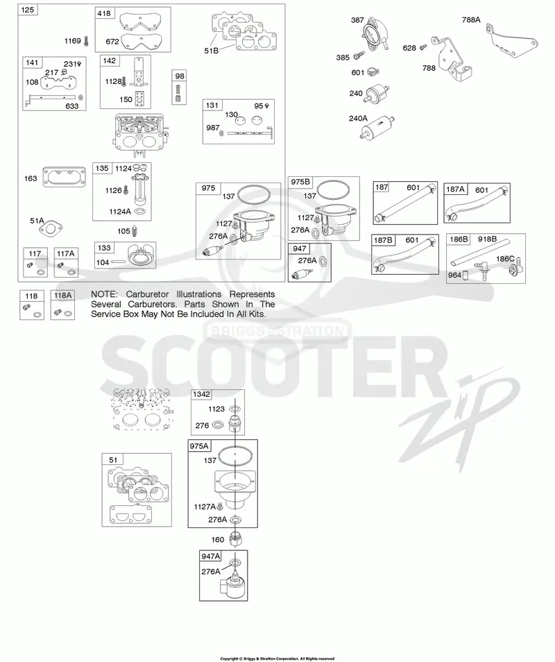 Carburetor, Fuel Supply