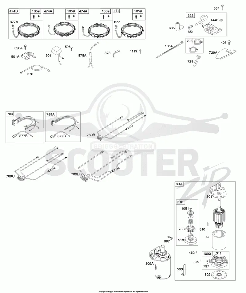 Alternator, Wire Harness, Starter, Ignition