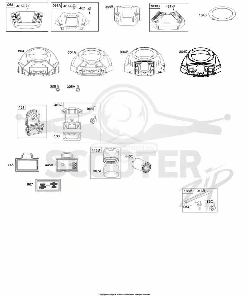 Blower Housing, Air Cleaner