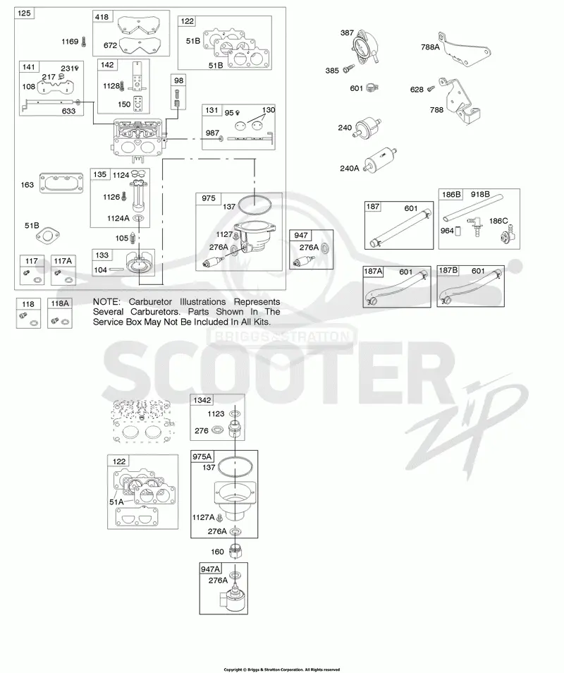 Carburetor, Fuel Supply