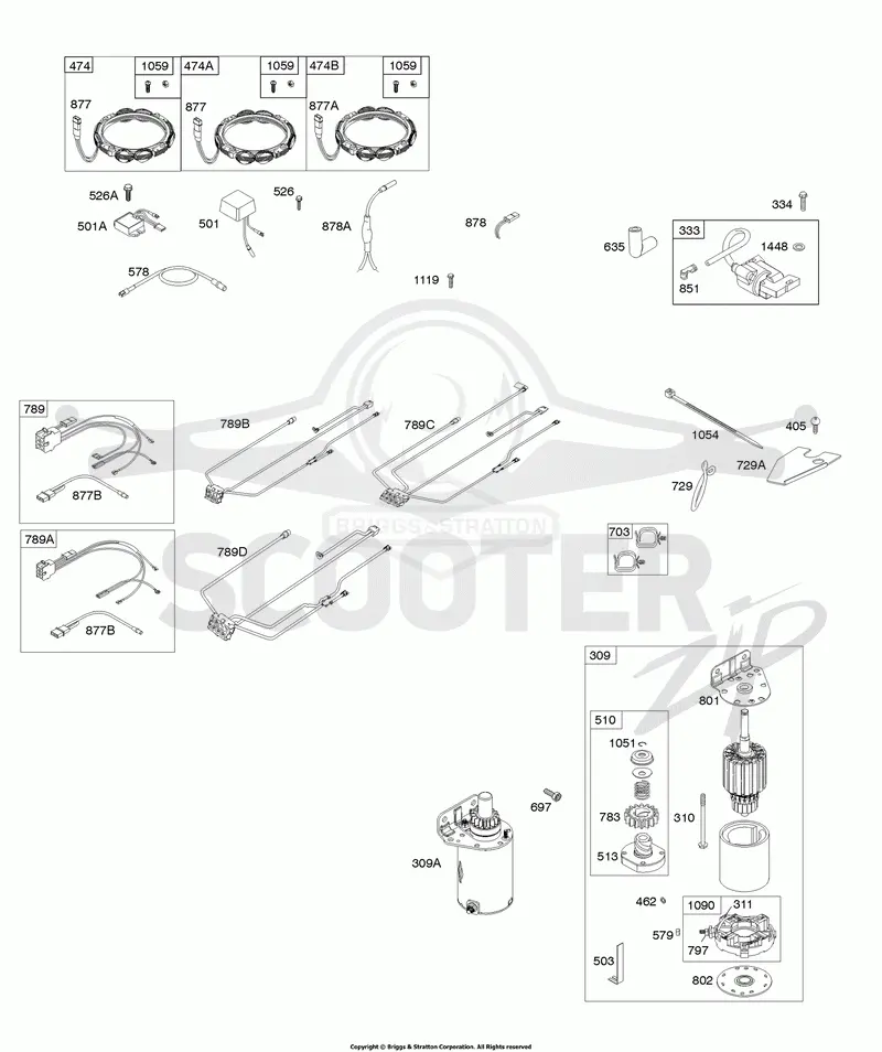 Alternator, Wire Harness, Starter, Ignition