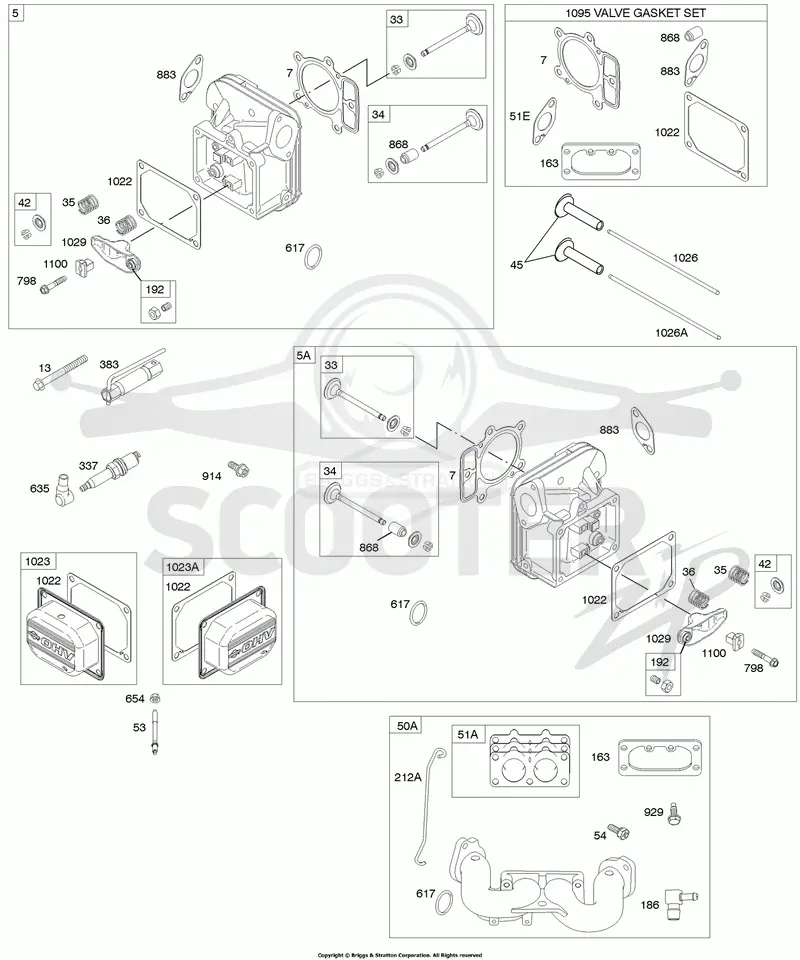 Cylinder Head, Gasket Set - Valve, Intake Manifold, Valves