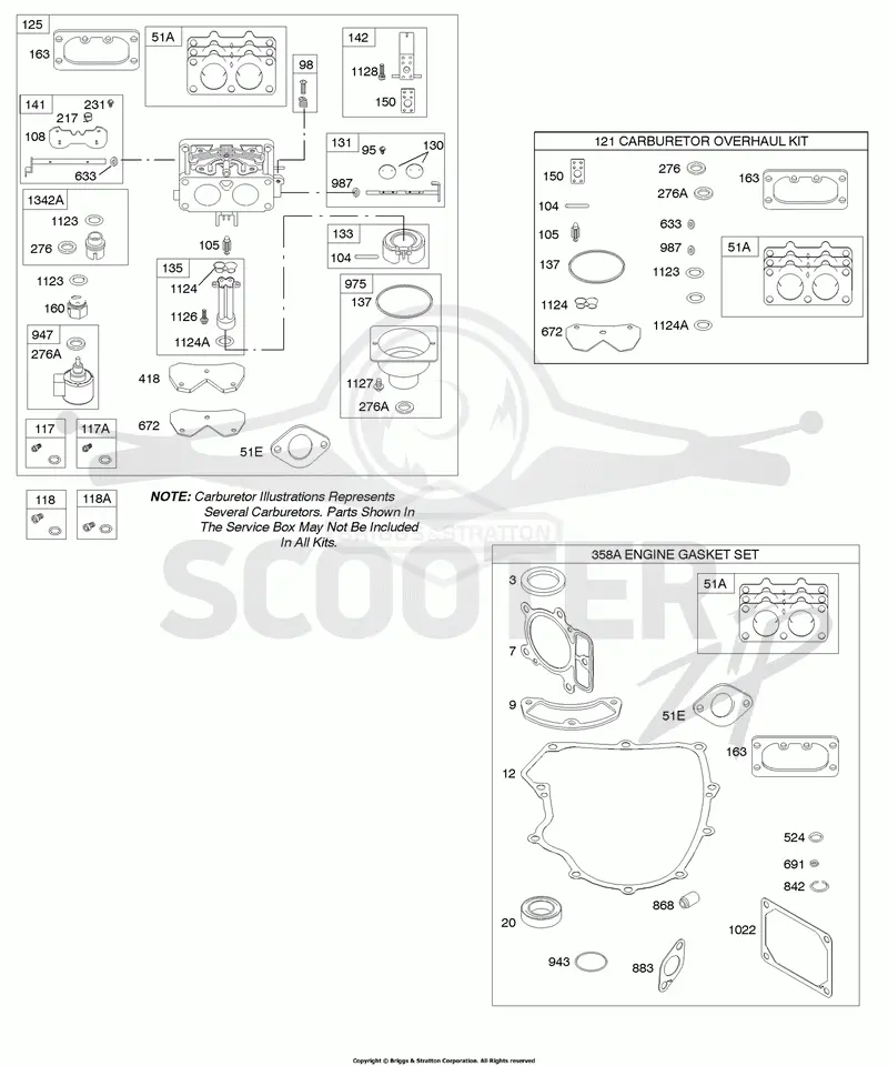 Carburetor, Gasket Set - Engine, Kit - Carburetor Overhaul