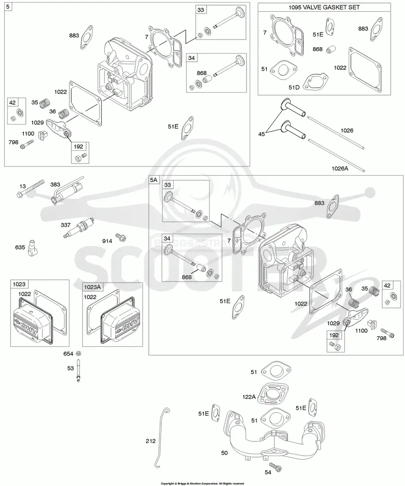 Cylinder Head, Gasket Set - Valve, Intake Manifold, Valves