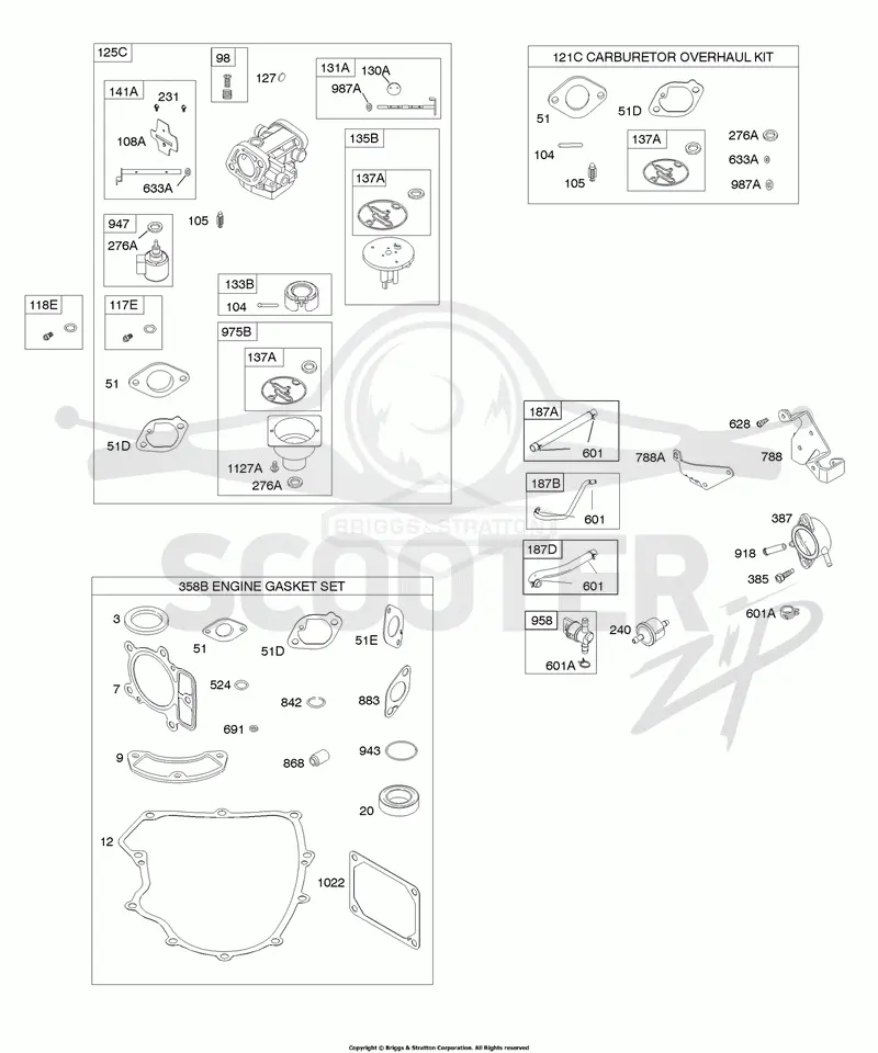 Carburetor, Gasket Set - Engine, Kit - Carburetor Overhaul