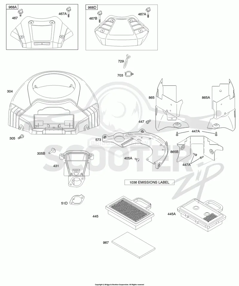 Air Cleaner, Blower housing