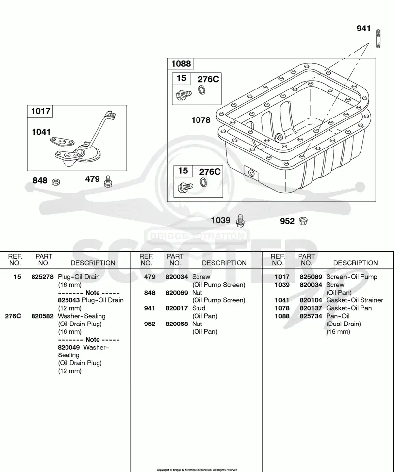 Oil Pan, Oil Pump Screen