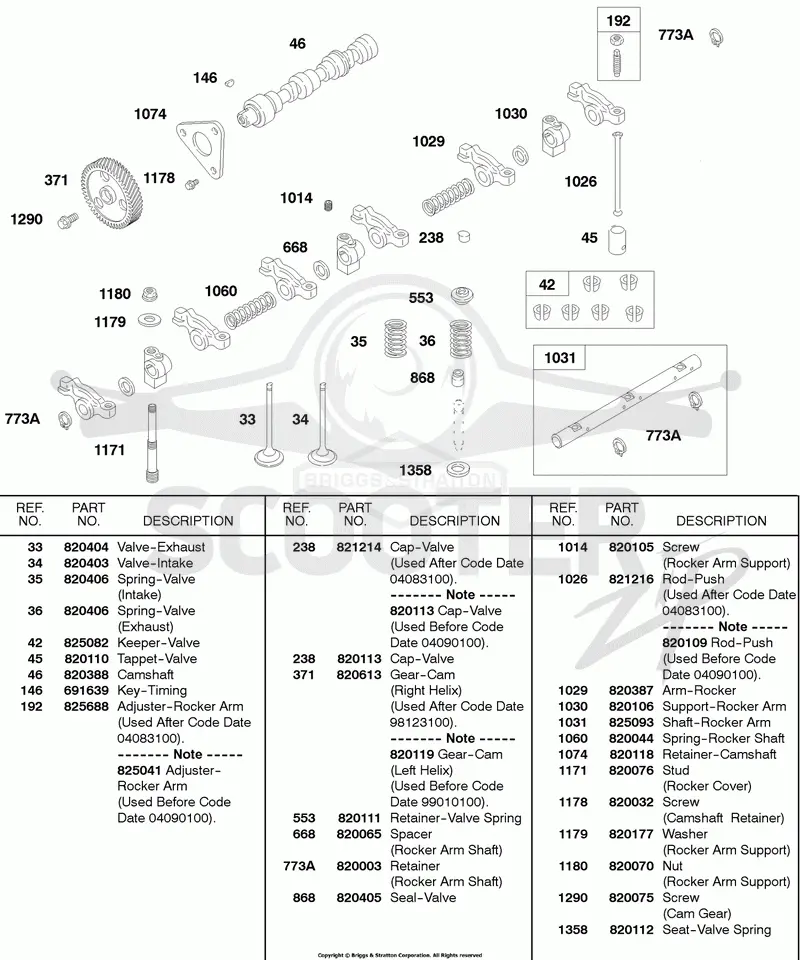Rocker Arm, Valve Assembly