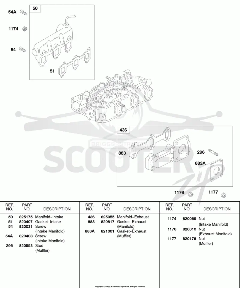 Exhaust Manifold, Intake Manifold