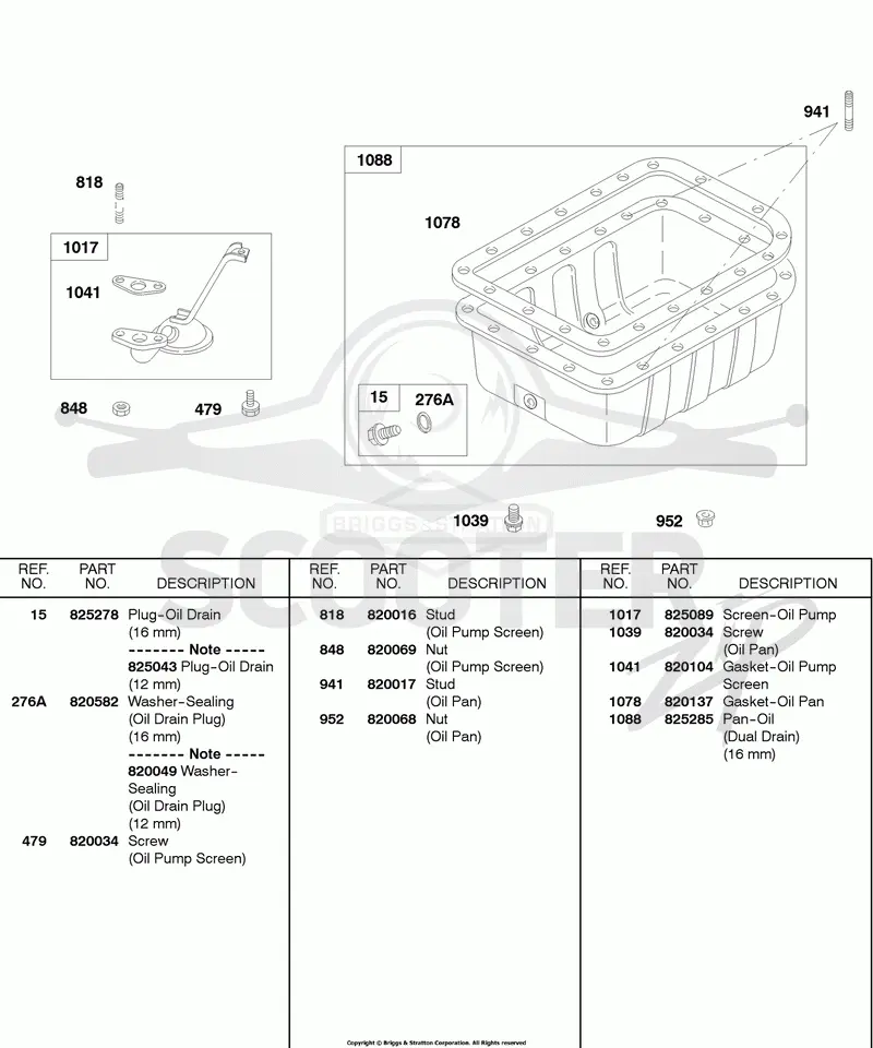 Oil Pan, Oil Pump Screen