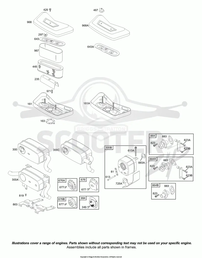 Air Cleaner, Muffler
