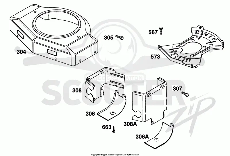 Blower Hsg. Air Guides
