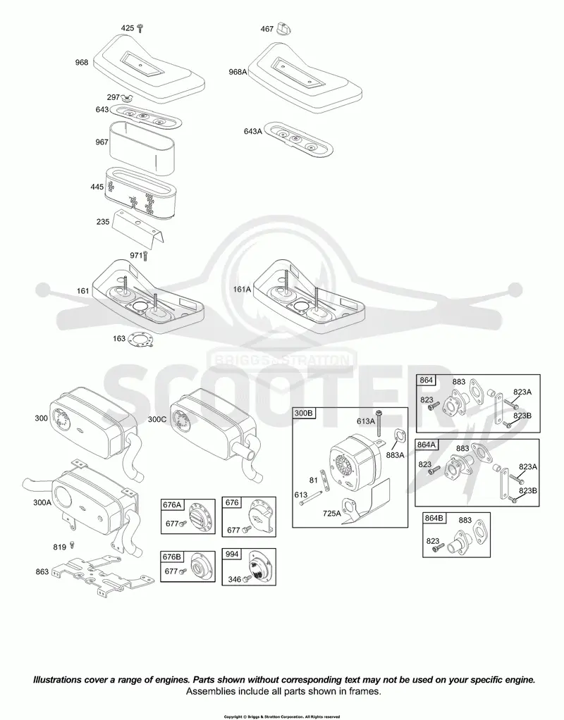 Air Cleaner, Muffler