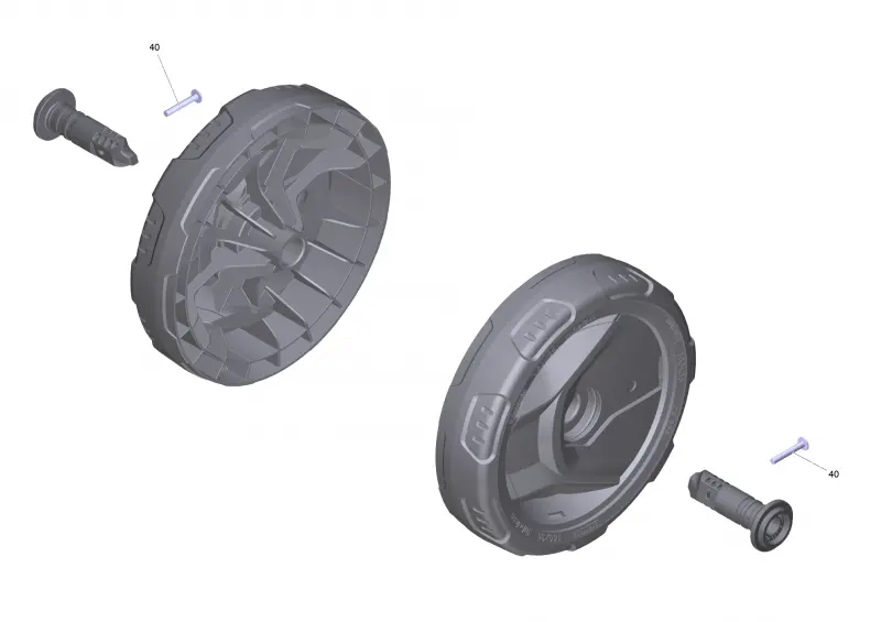 Пара колес FC 1K D160 (9.002-438.0)