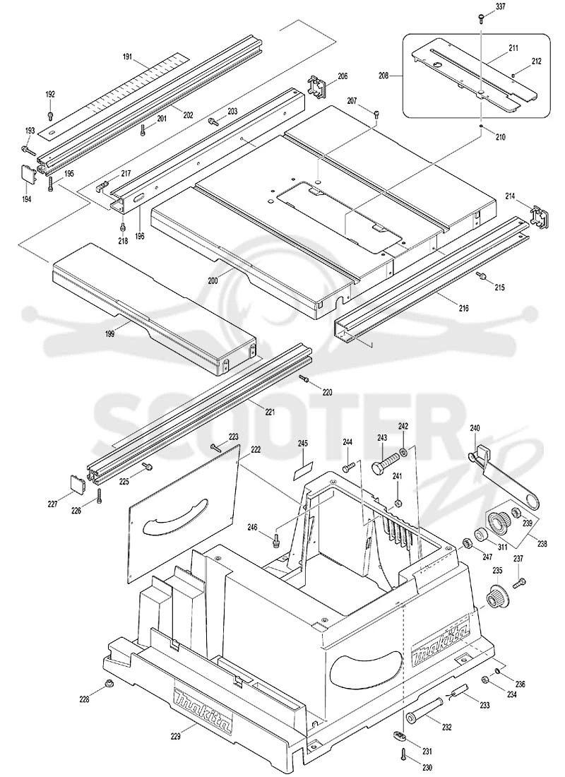 MAKITA 2704N схема 3