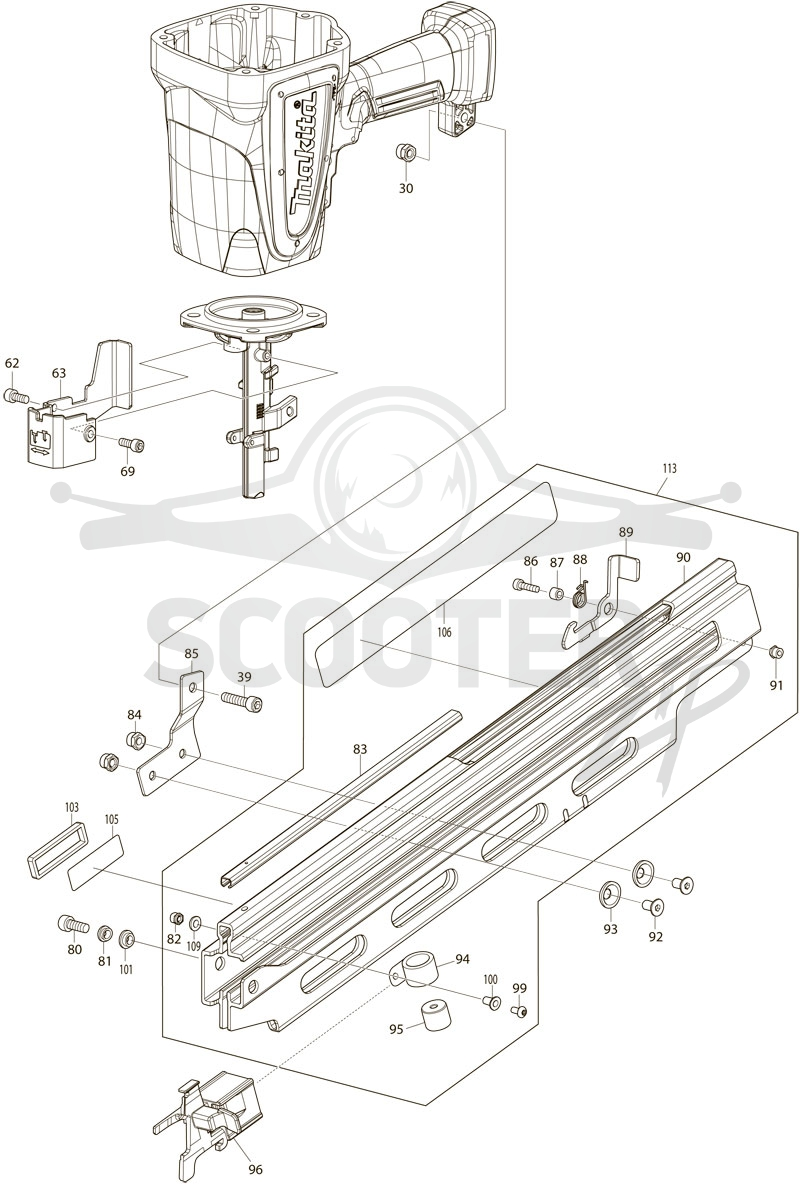 MAKITA AN924 схема 2