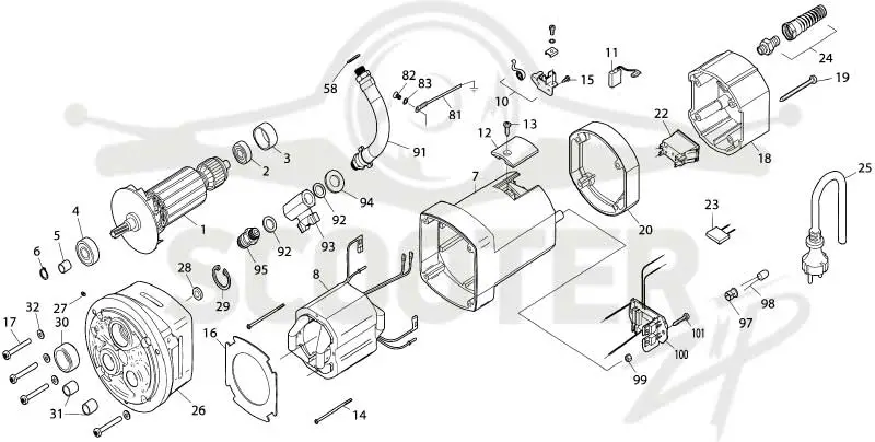 MAKITA DBM230 схема 2