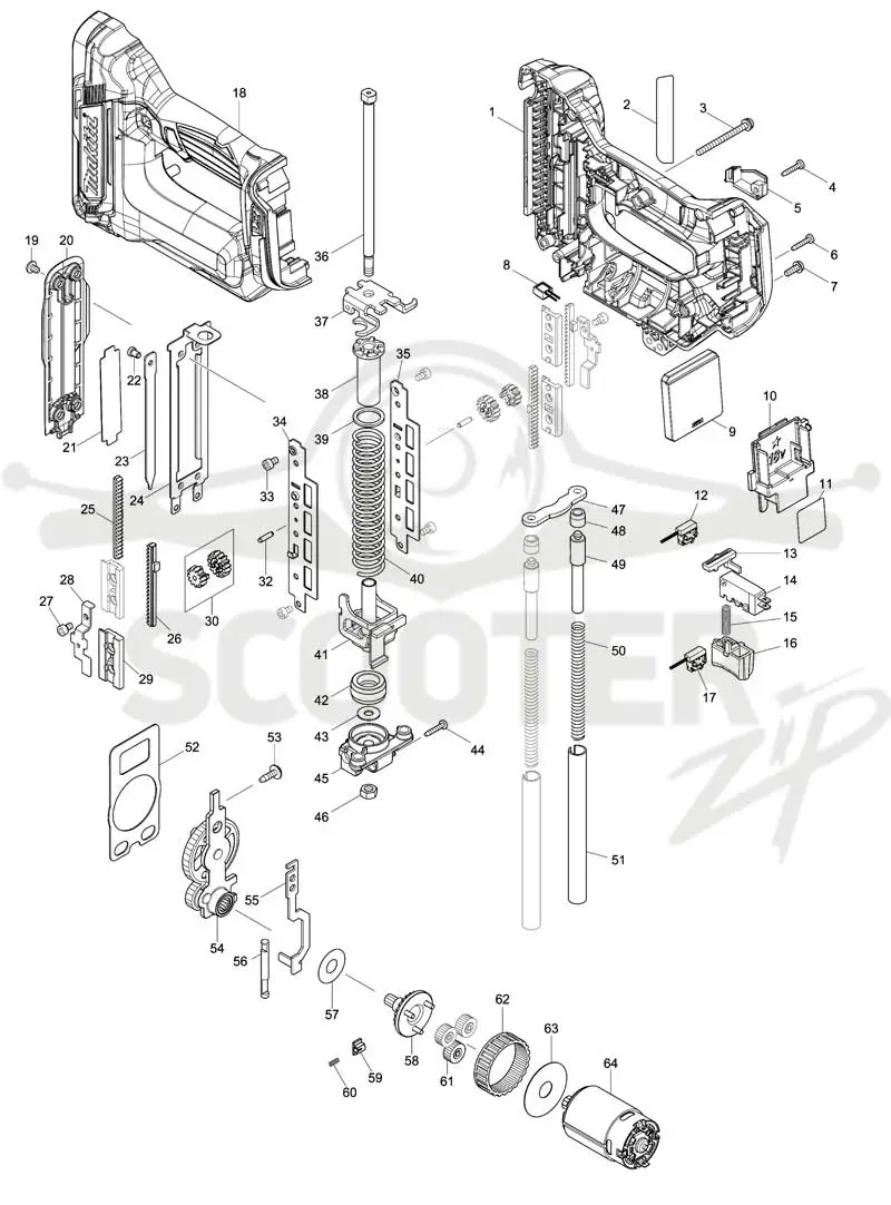 MAKITA DFN350 схема 1