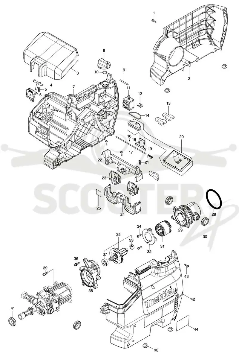 MAKITA DHW080 схема 1