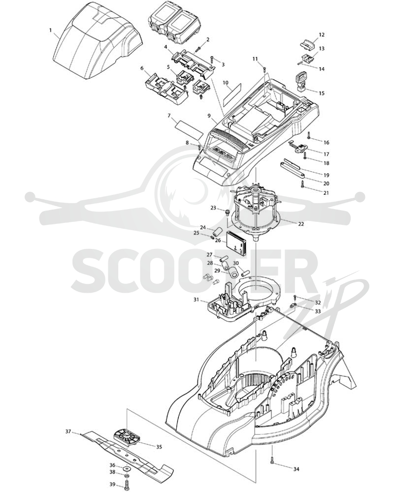 MAKITA DLM380 схема 1