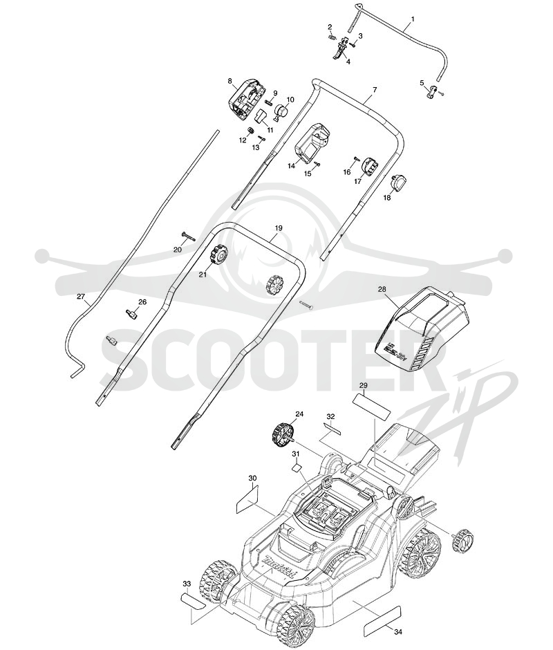 MAKITA DLM382 схема 1