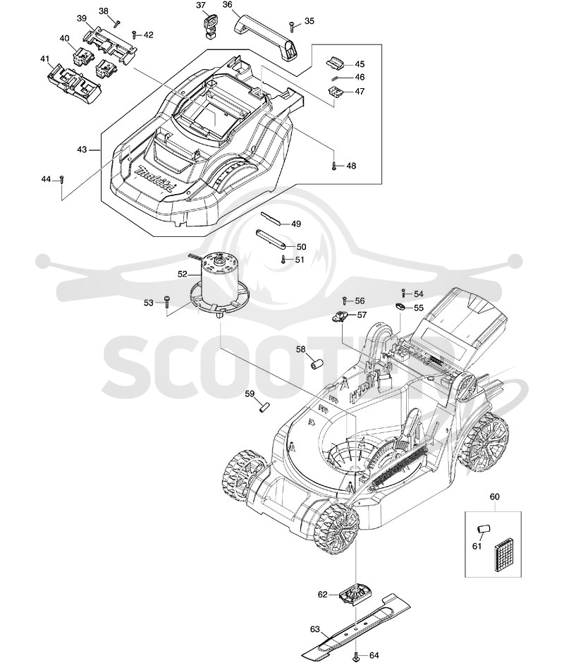MAKITA DLM382 схема 2