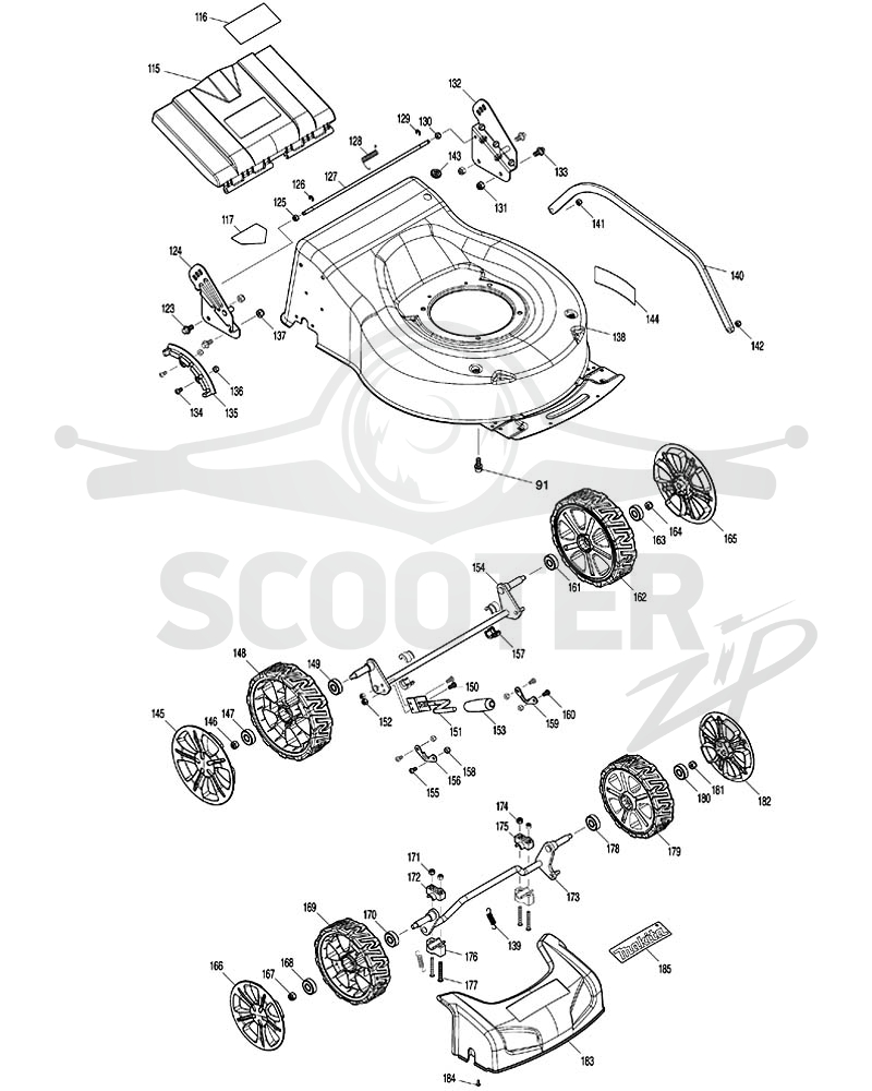 MAKITA DLM460 схема 3