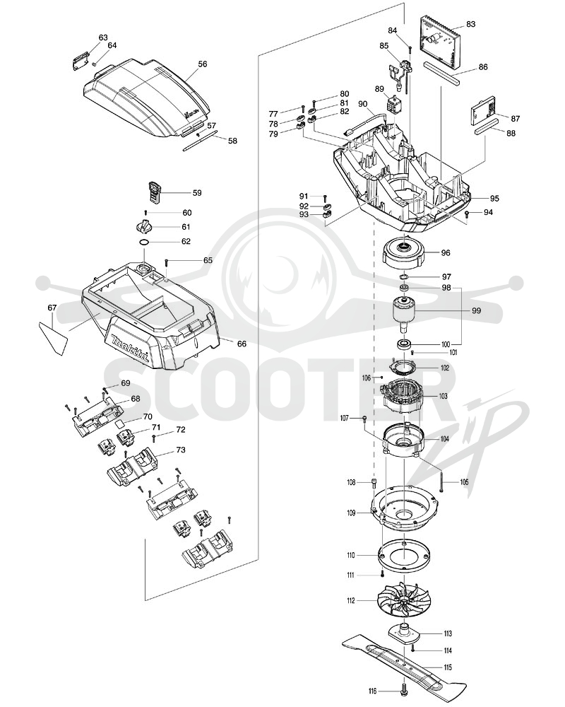 MAKITA DLM462 схема 2
