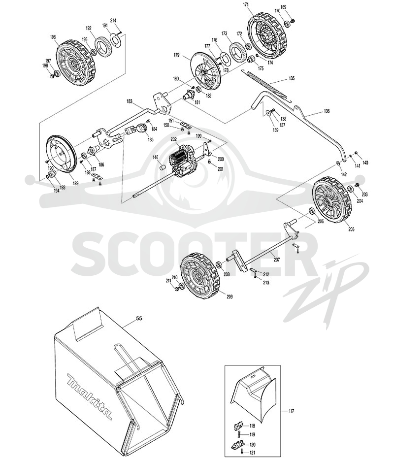 MAKITA DLM462 схема 4