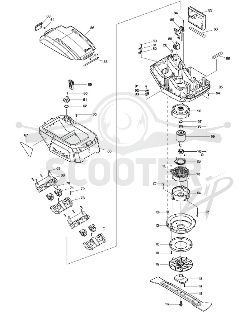 MAKITA DLM530 схема 2