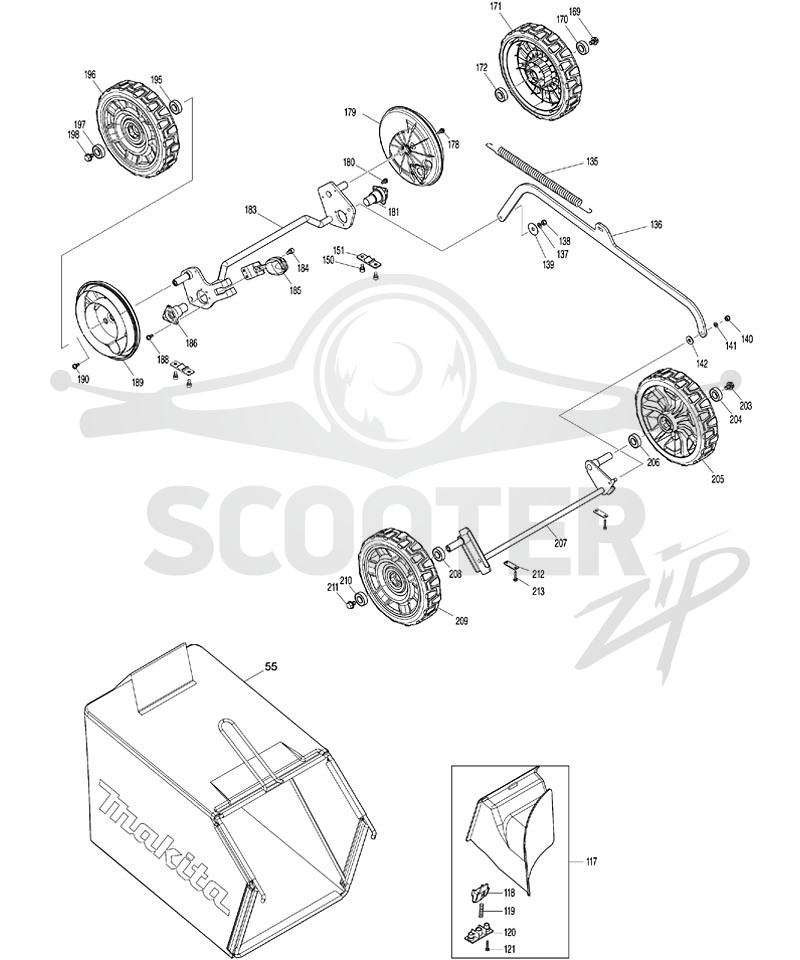 MAKITA DLM530 схема 4