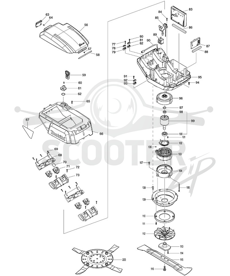 MAKITA DLM532 схема 2