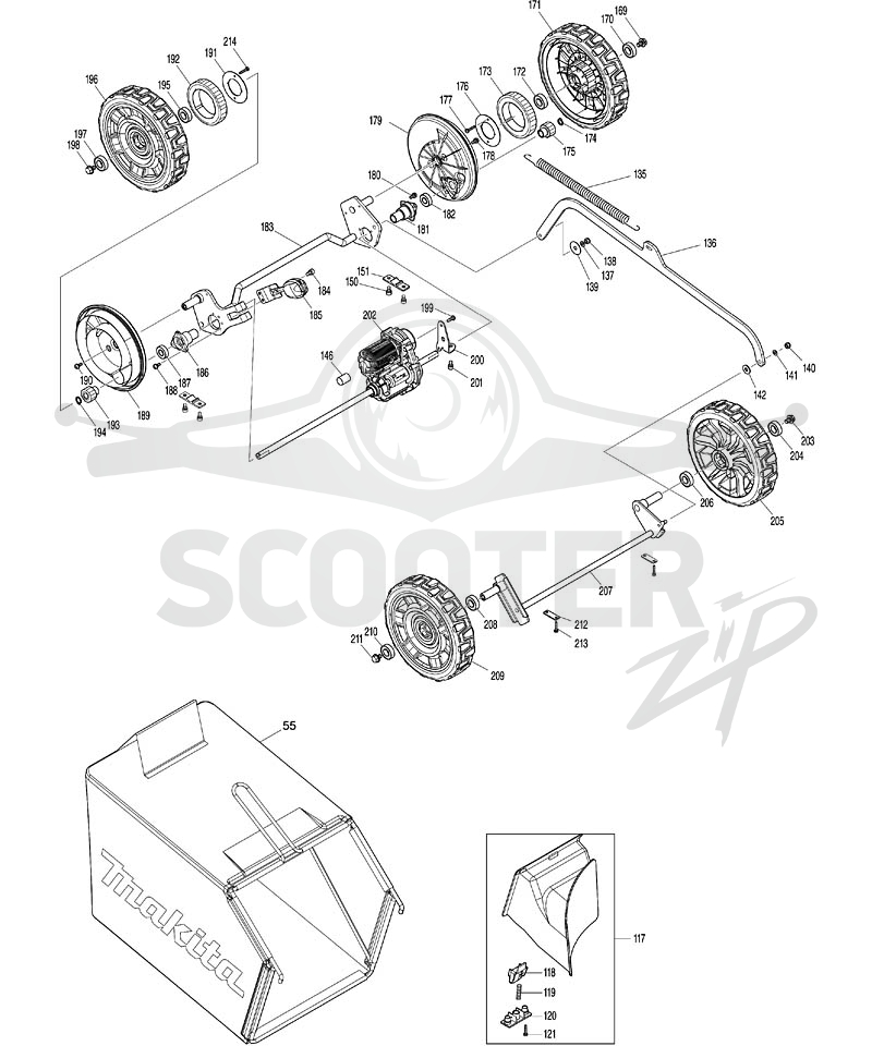 MAKITA DLM532 схема 4