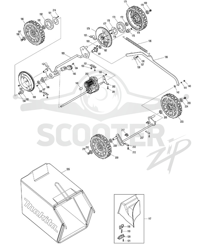 MAKITA DLM533 схема 4