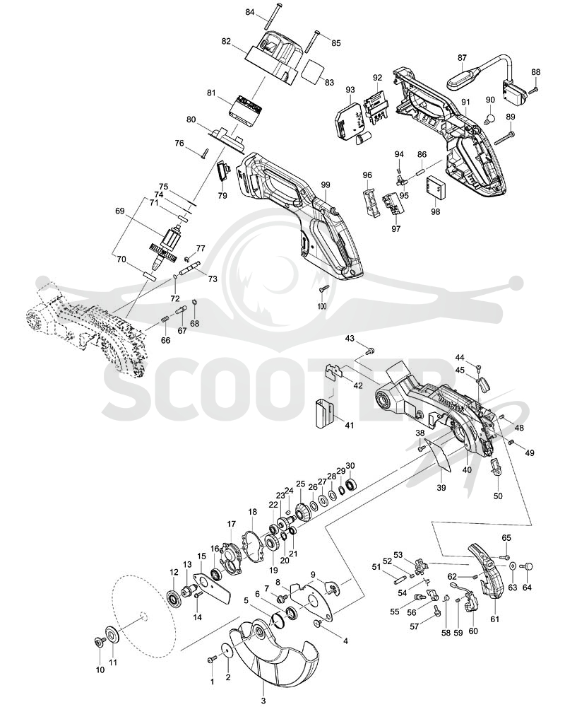 MAKITA DLS600 схема 1