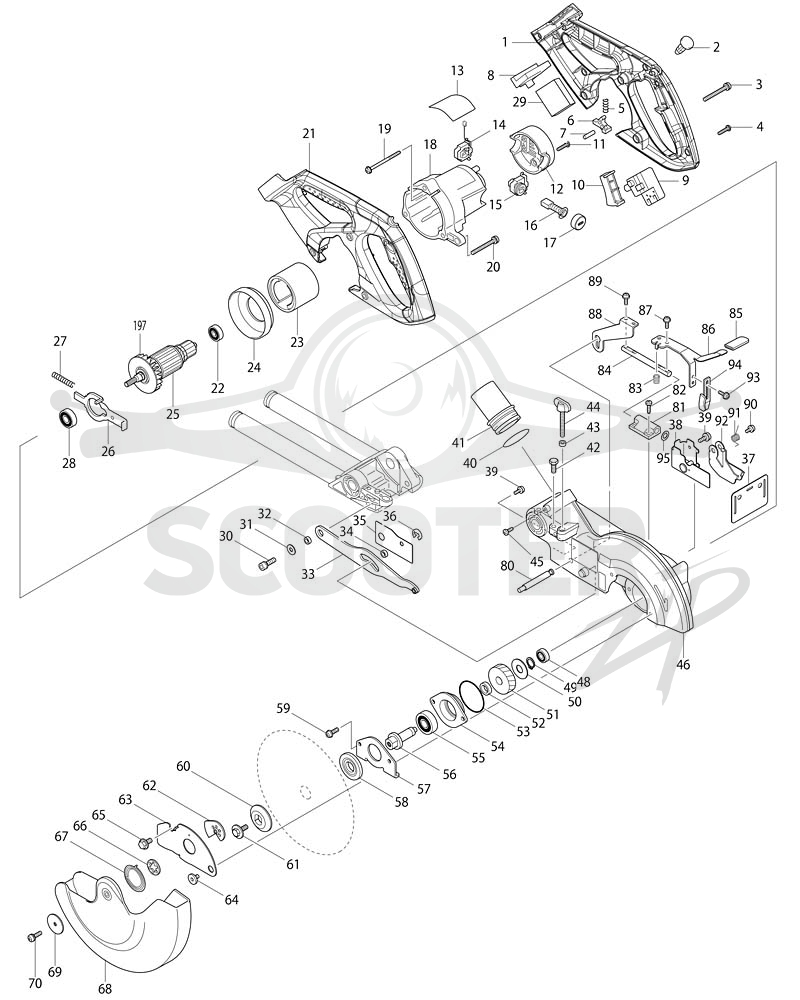 MAKITA DLS713 схема 1