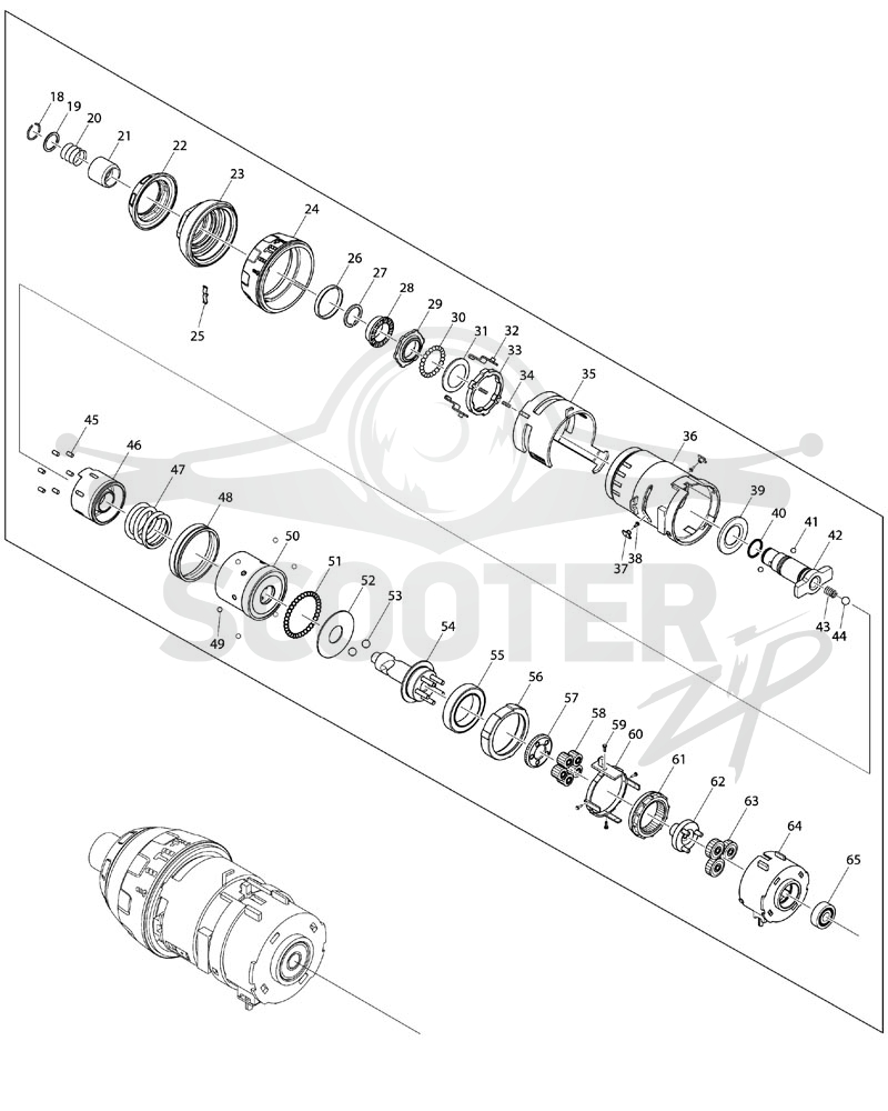 MAKITA DTP131 схема 2