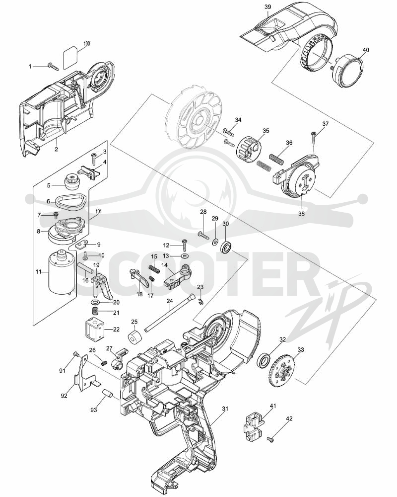 MAKITA DTR180 схема 1