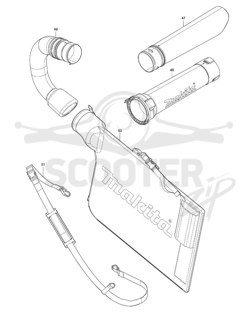 MAKITA DUB363 схема 2