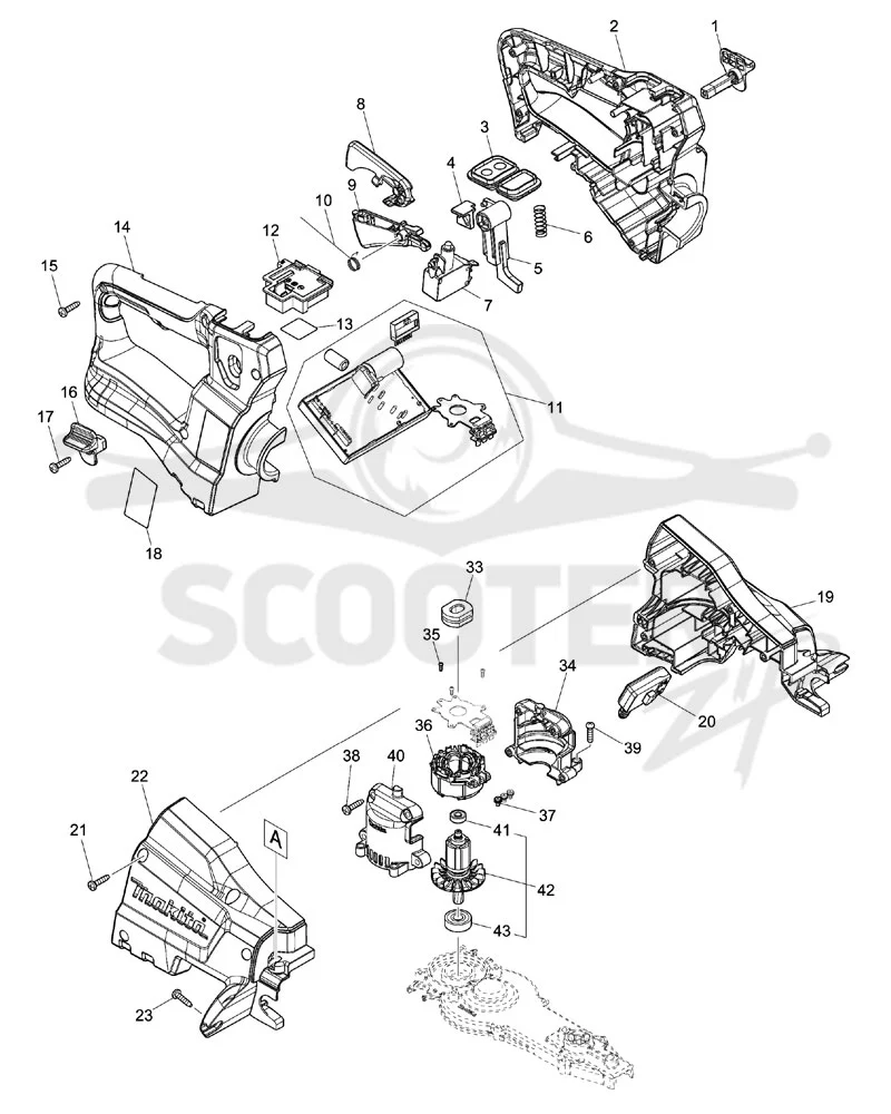 MAKITA DUH501 схема 1