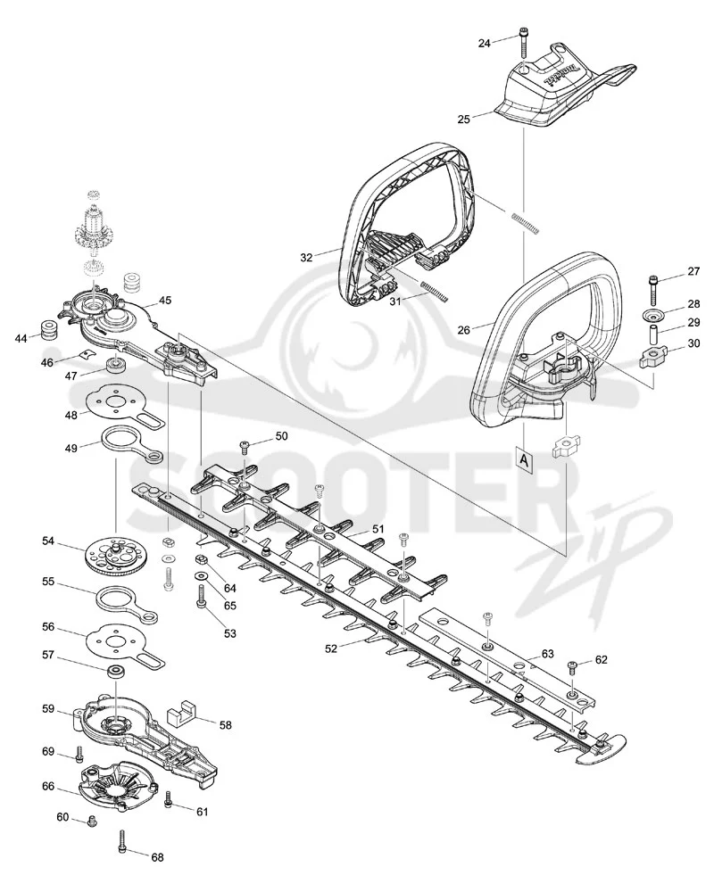 MAKITA DUH602 схема 2