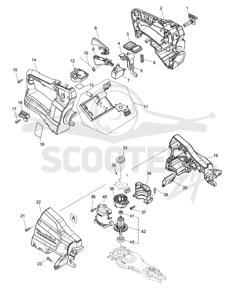 MAKITA DUH751 схема 1