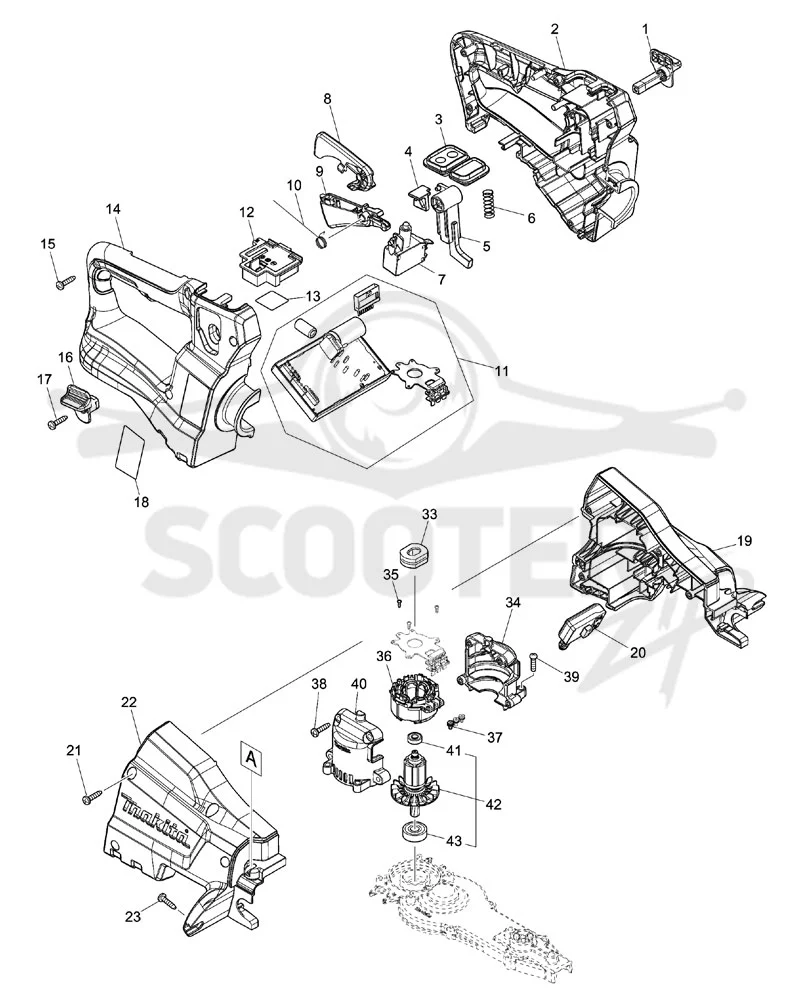 MAKITA DUH752 схема 1
