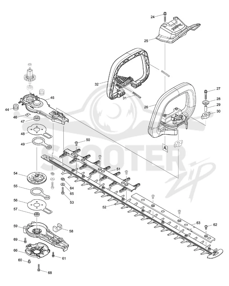 MAKITA DUH752 схема 2