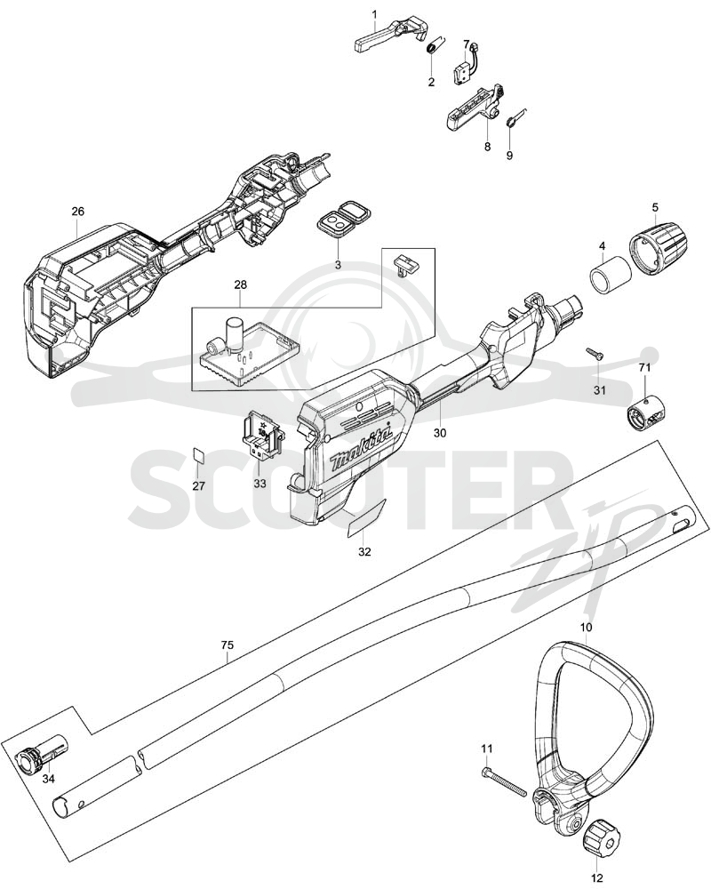 MAKITA DUR189 схема 1