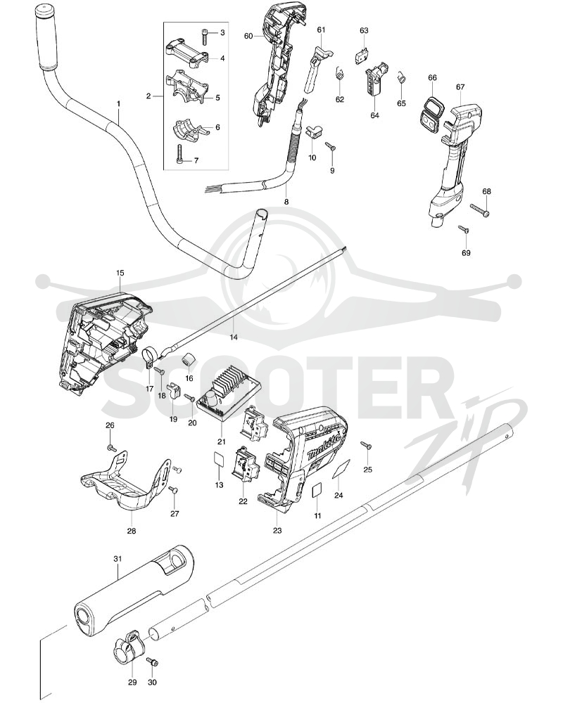 MAKITA DUR368A схема 1