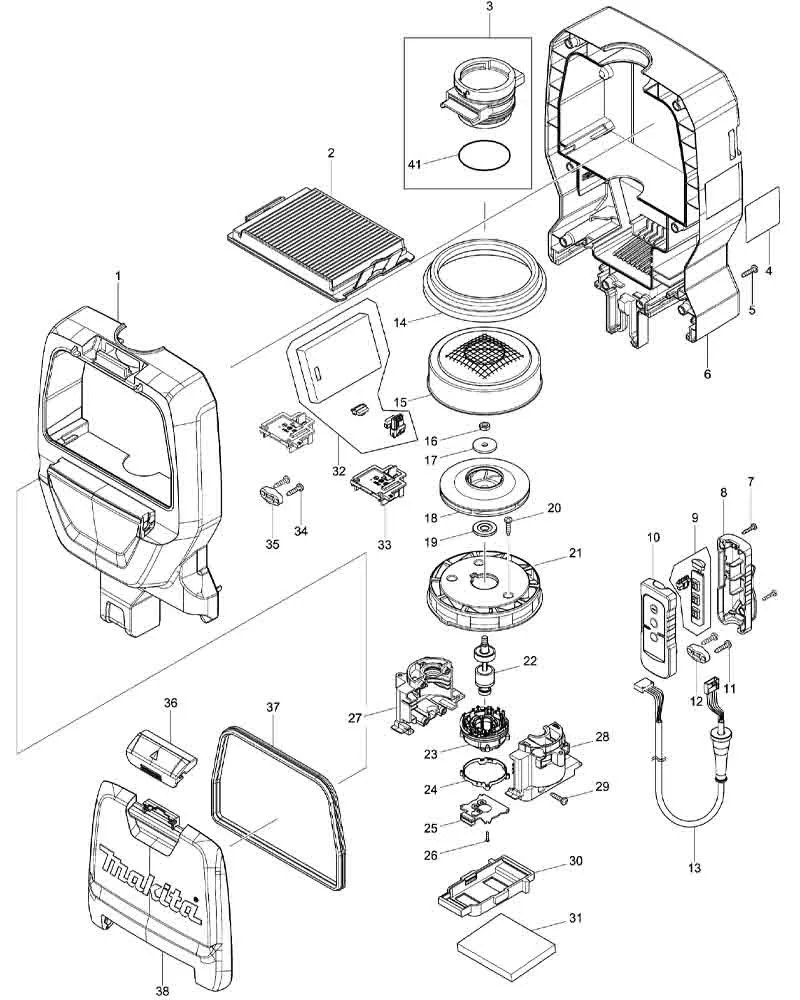 MAKITA DVC260 схема 1